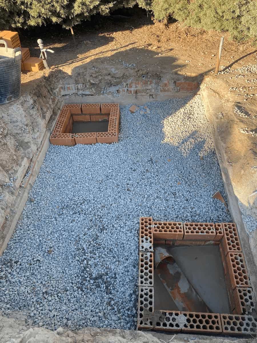 Construcción de arqueta