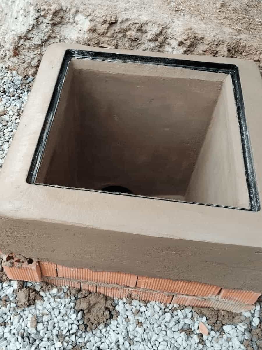 Arqueta terminada