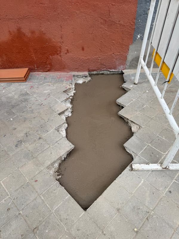 Detalle de la junta tras la sustitución